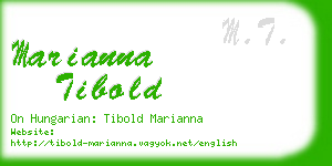 marianna tibold business card